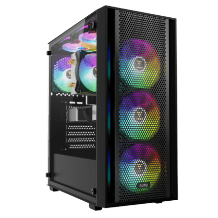GABINETE GAMER GAMDIAS AURA GC2 ELITE ARGB PRETO - MID TOWER